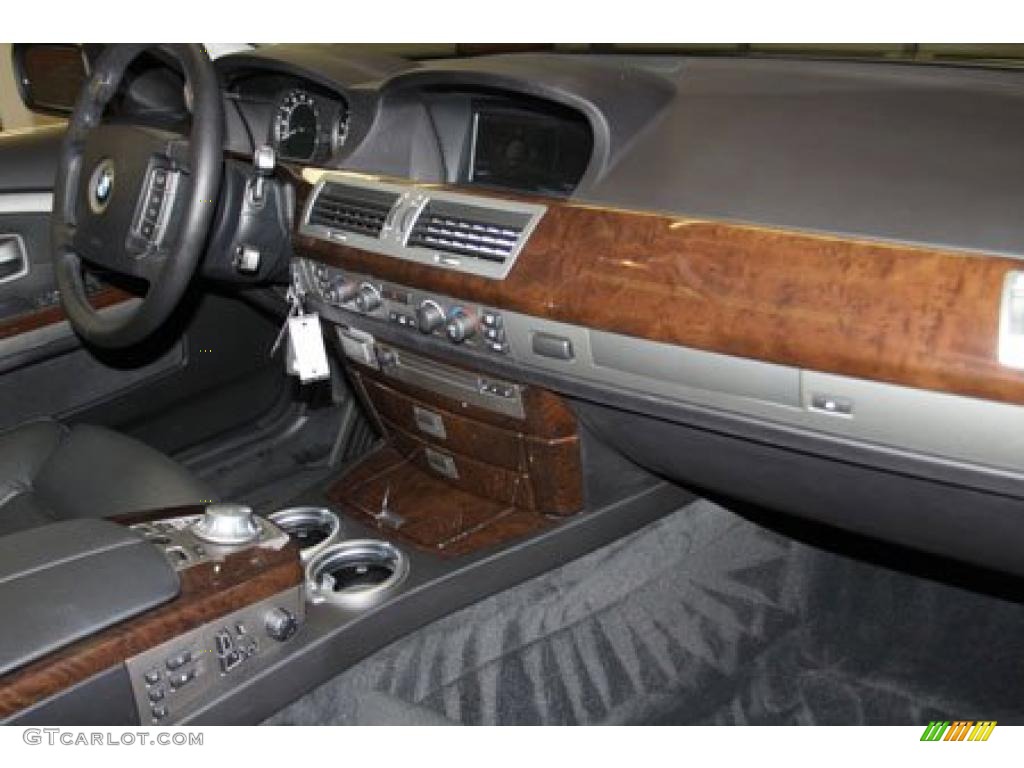 2004 7 Series 745Li Sedan - Titanium Silver Metallic / Black/Black photo #88