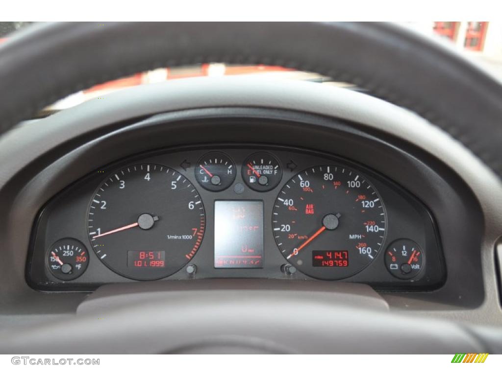 2001 Audi A6 2.8 quattro Sedan Gauges Photo #41391624