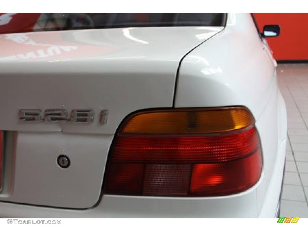 1998 5 Series 528i Sedan - Alpine White III / Beige photo #7