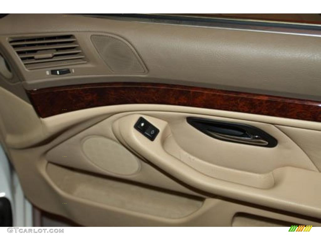 1998 BMW 5 Series 528i Sedan Beige Door Panel Photo #41391988
