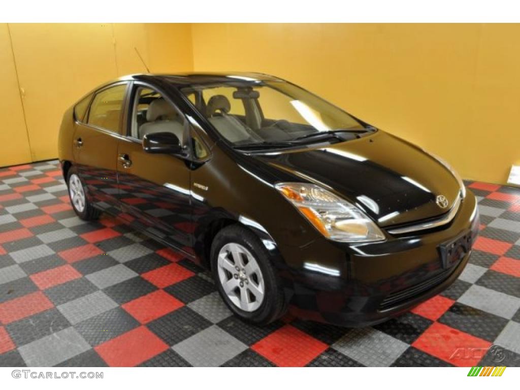 2006 Prius Hybrid - Black / Beige photo #1