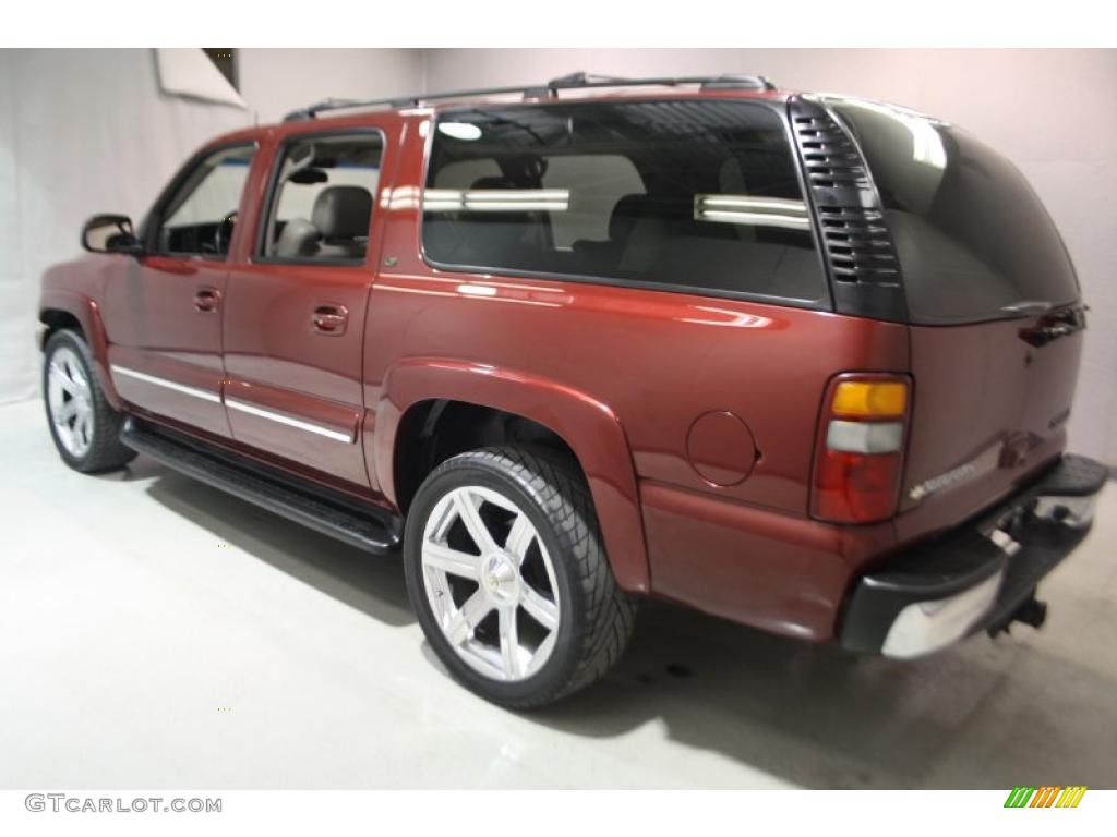 2003 Suburban 1500 LT 4x4 - Redfire Metallic / Gray/Dark Charcoal photo #4