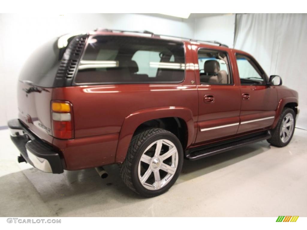 2003 Suburban 1500 LT 4x4 - Redfire Metallic / Gray/Dark Charcoal photo #7