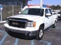 2008 Summit White GMC Sierra 1500 SLE Crew Cab  photo #2