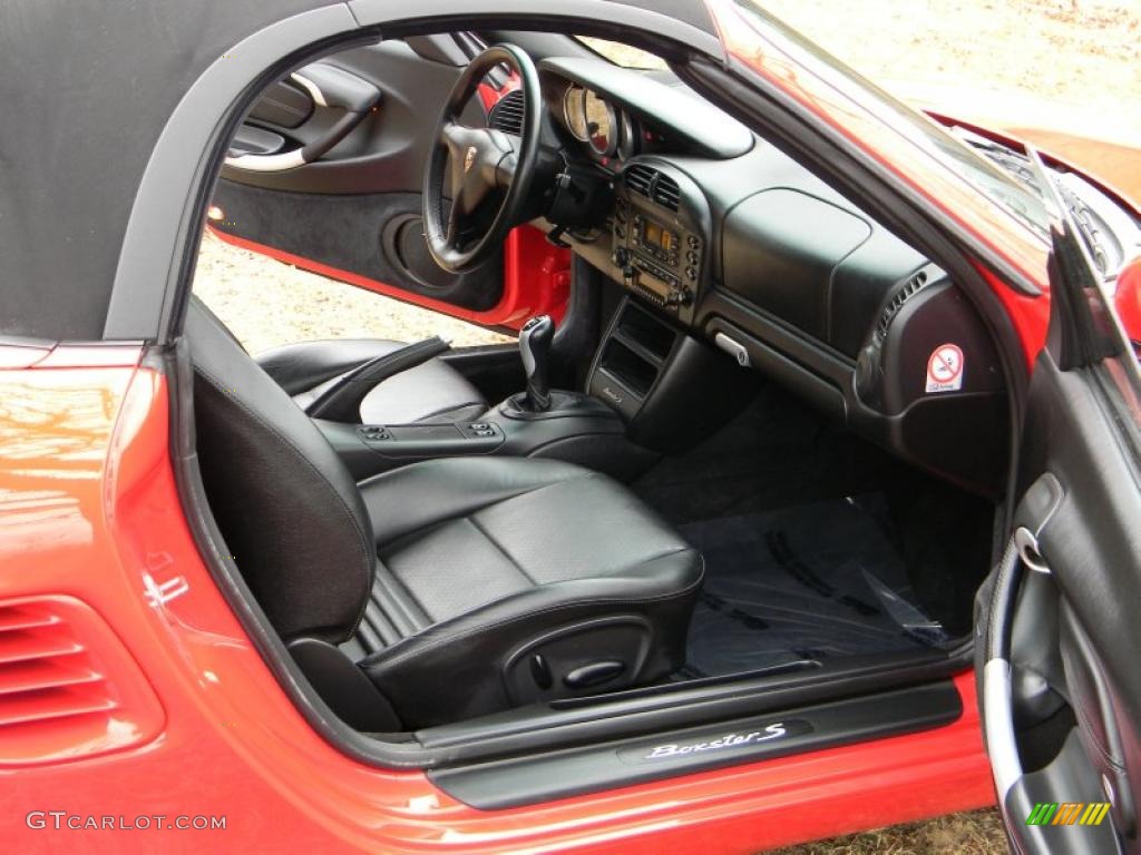 Black Interior 2003 Porsche Boxster S Photo #41396880