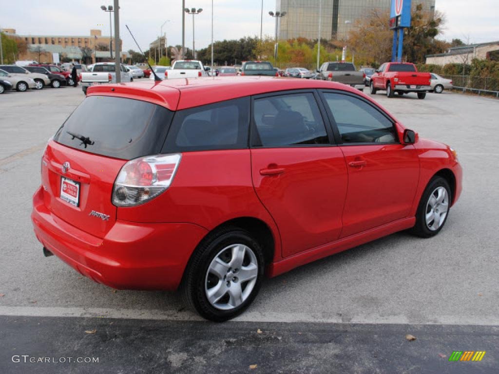 2008 Matrix XR - Radiant Red / Dark Charcoal photo #4