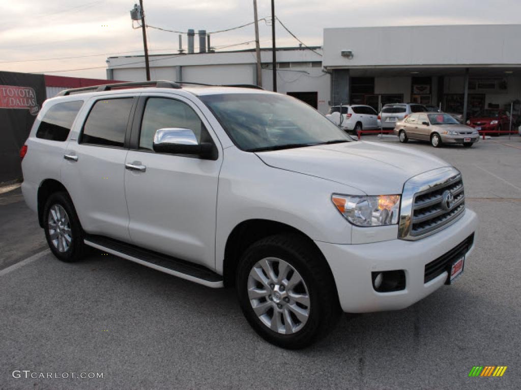 Arctic Frost Pearl 2008 Toyota Sequoia Platinum 4WD Exterior Photo #41397630