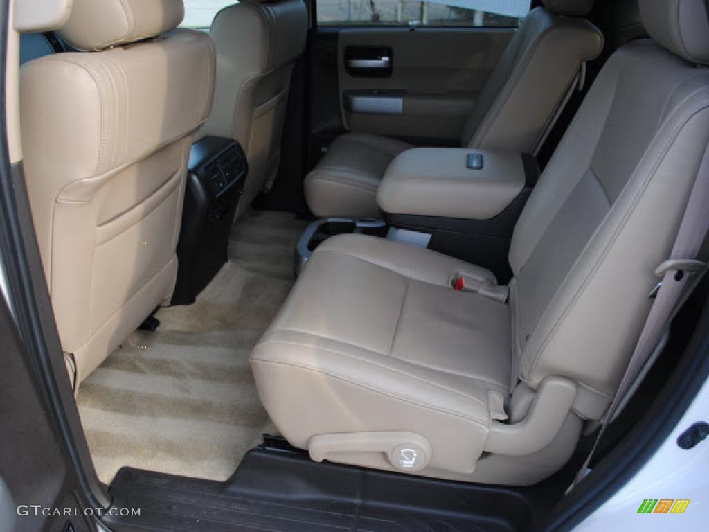 Sand Beige Interior 2008 Toyota Sequoia Platinum 4WD Photo #41397660