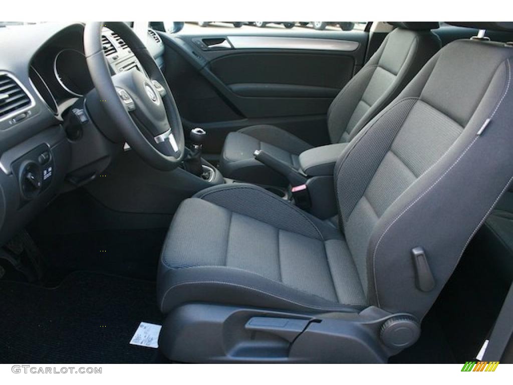 Titan Black Interior 2011 Volkswagen Golf 2 Door TDI Photo #41401652