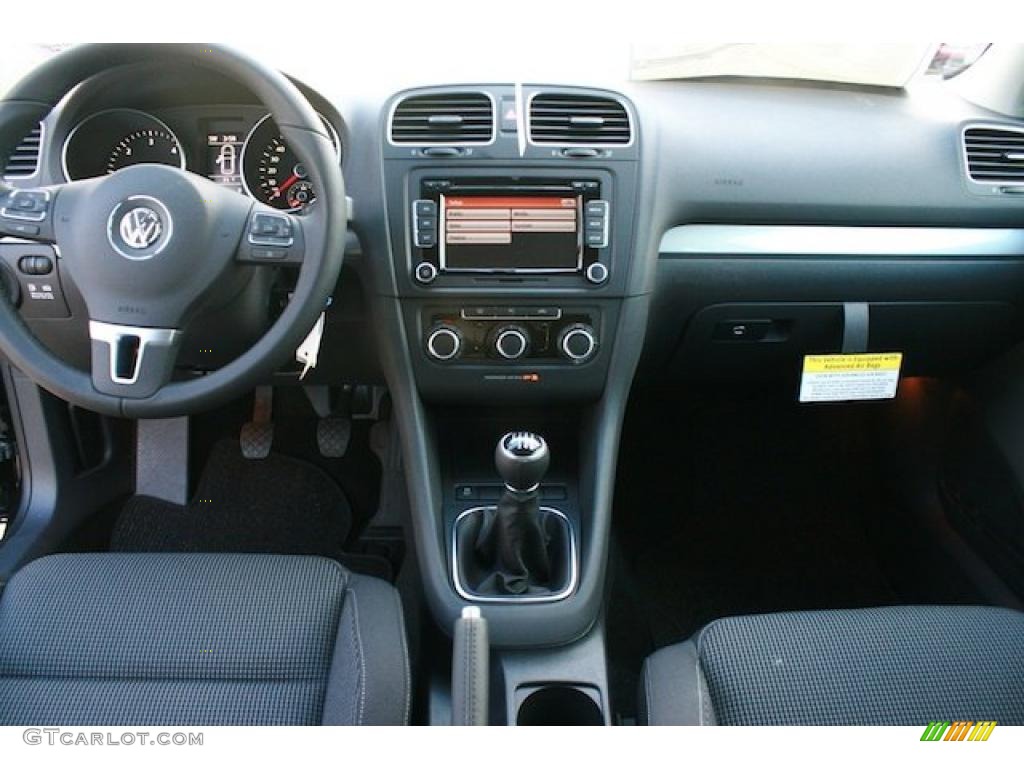 2011 Volkswagen Golf 2 Door TDI Titan Black Dashboard Photo #41401664