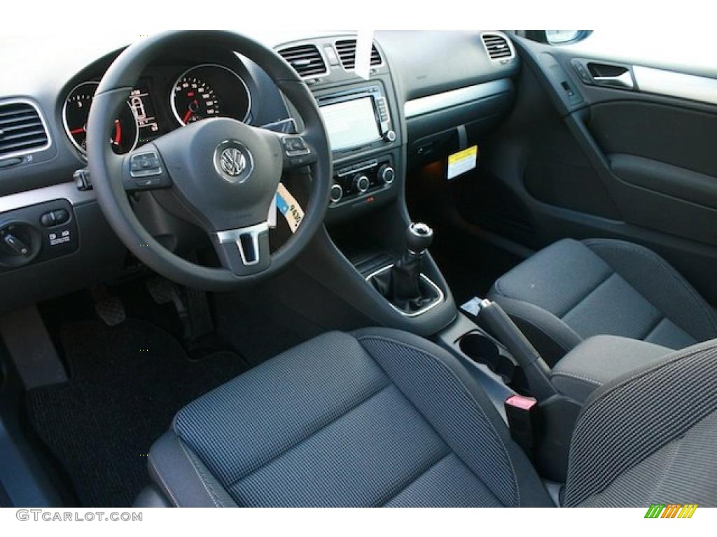 Titan Black Interior 2011 Volkswagen Golf 2 Door TDI Photo #41401696