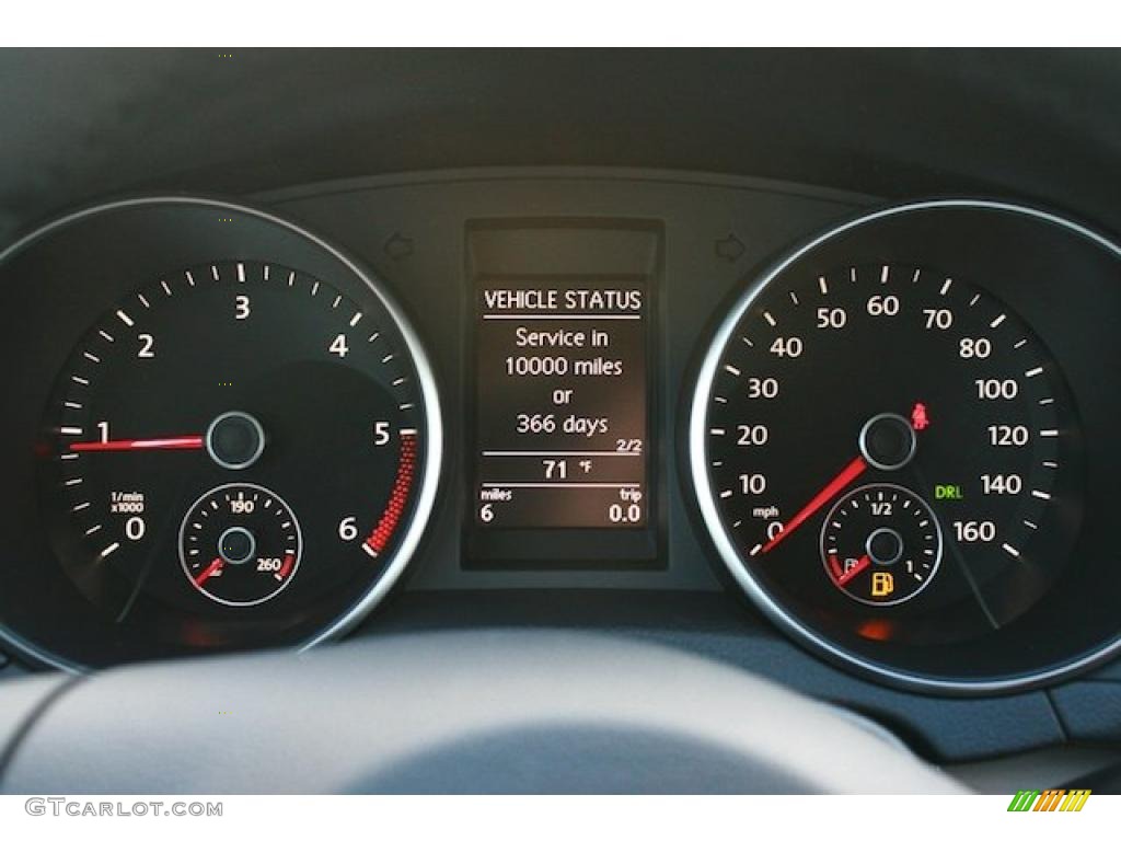 2011 Volkswagen Golf 2 Door TDI Gauges Photo #41401720