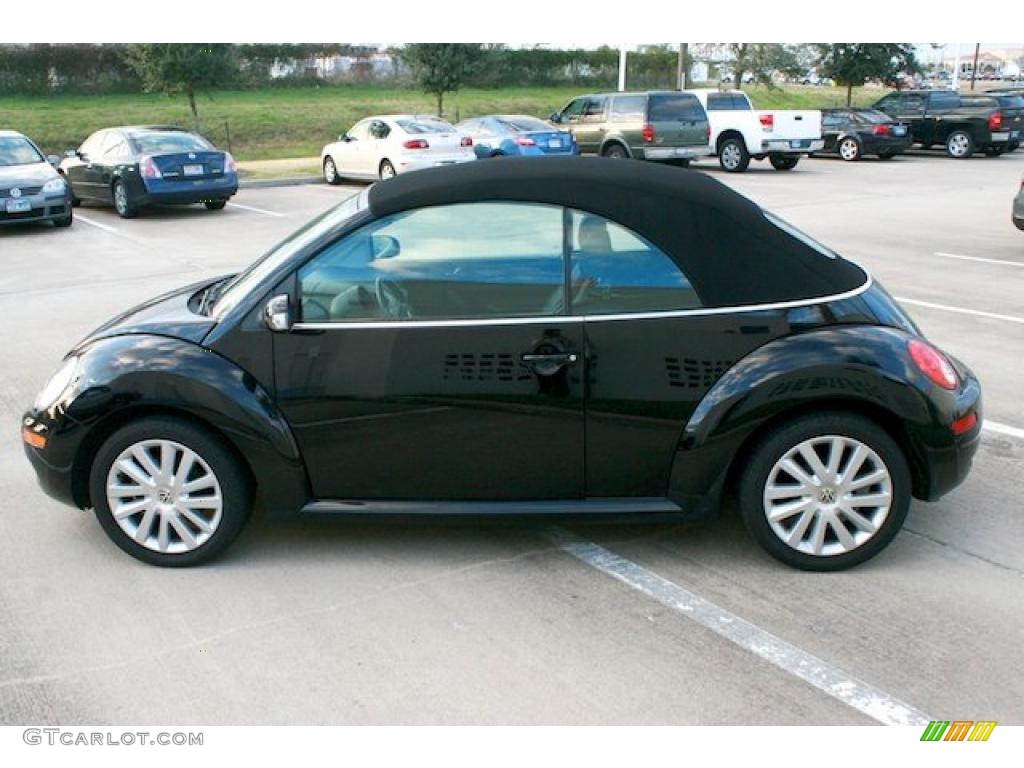 Black 2009 Volkswagen New Beetle 2.5 Convertible Exterior Photo #41402048