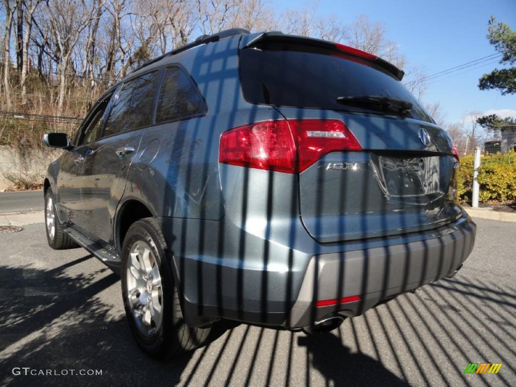 2007 MDX  - Steel Blue Metallic / Taupe photo #6