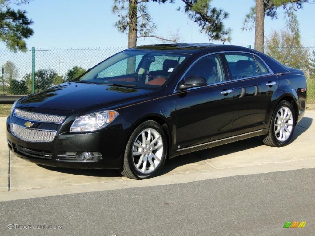 Black Granite Metallic 2009 Chevrolet Malibu LTZ Sedan Exterior Photo #41407495