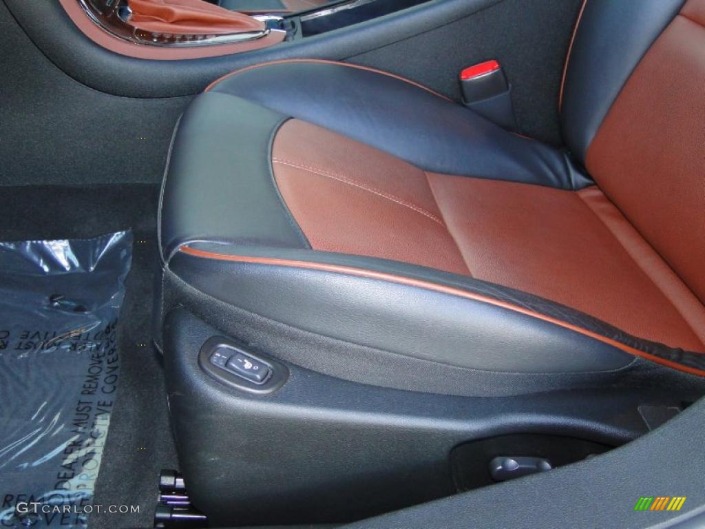 Ebony/Brick Interior 2009 Chevrolet Malibu LTZ Sedan Photo #41407543