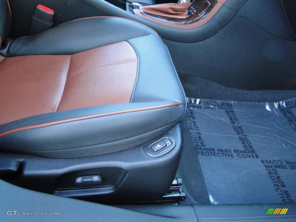Ebony/Brick Interior 2009 Chevrolet Malibu LTZ Sedan Photo #41407771