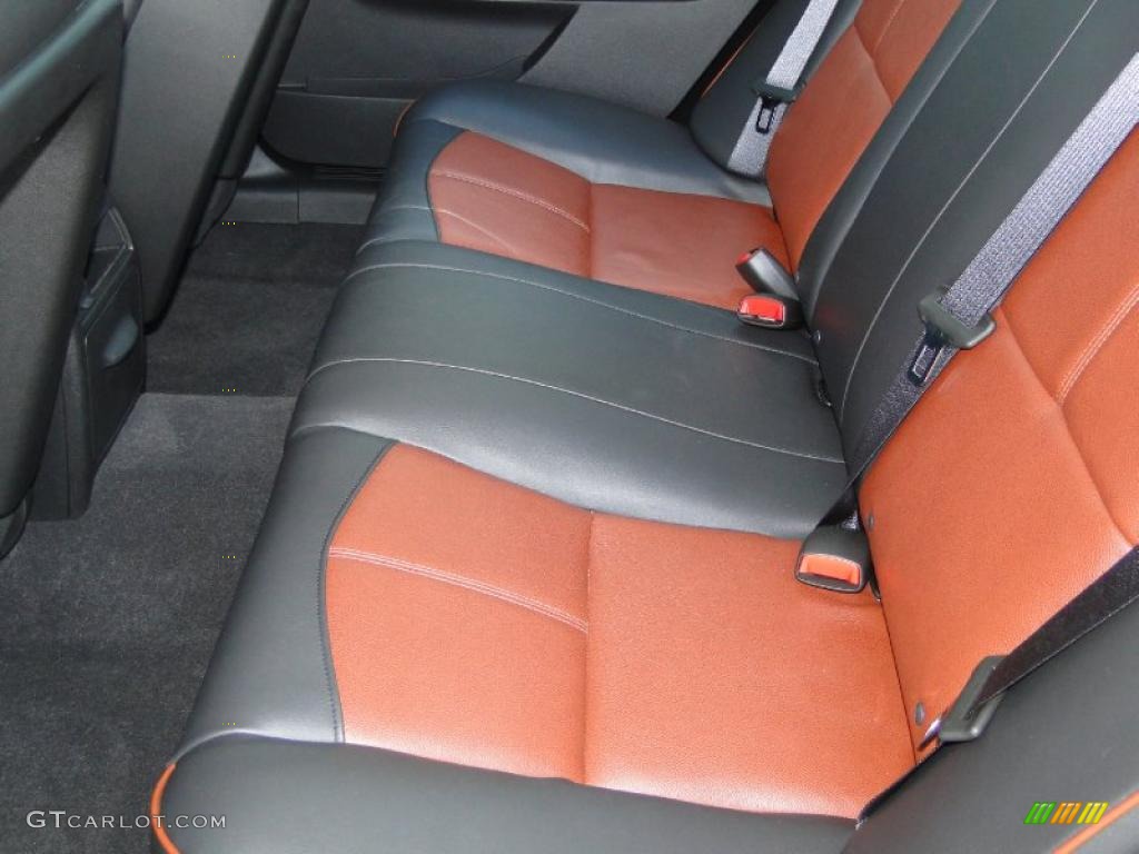 Ebony/Brick Interior 2009 Chevrolet Malibu LTZ Sedan Photo #41407787