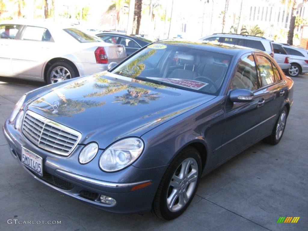 2005 E 500 4Matic Sedan - Tealite Blue Metallic / Stone photo #5