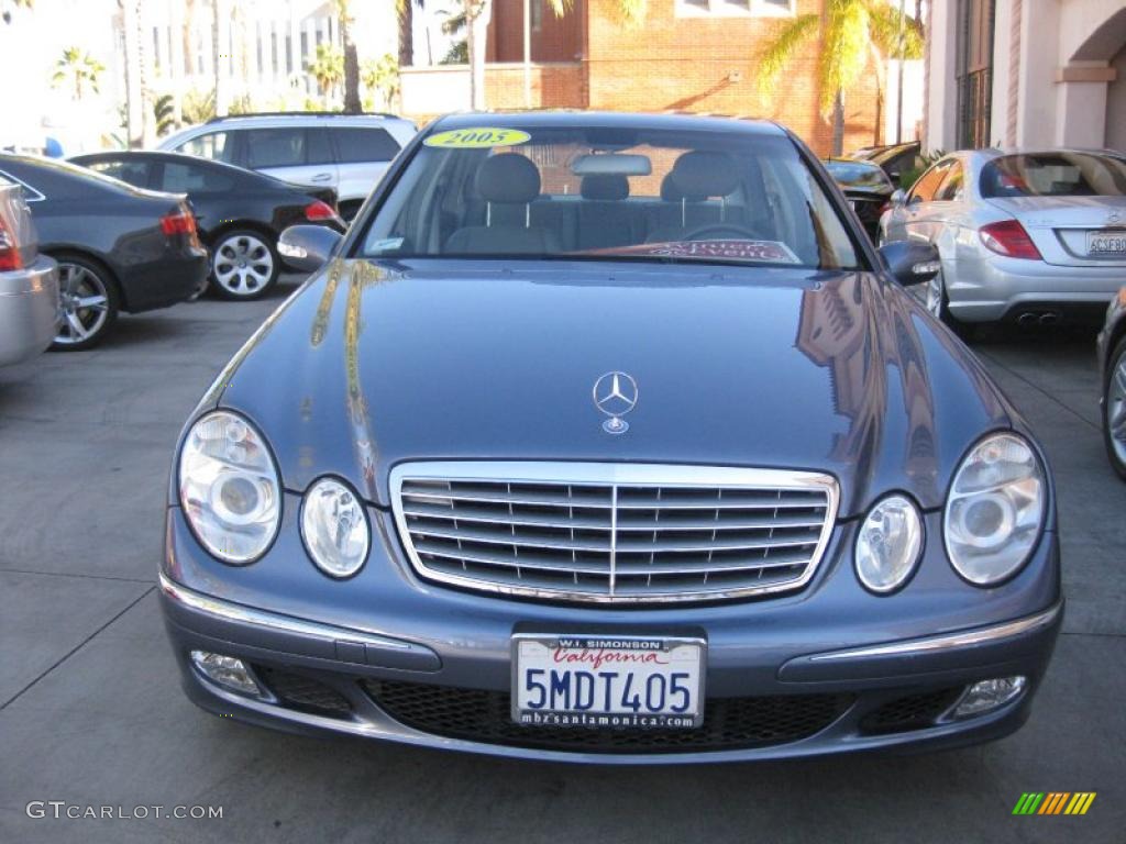 2005 E 500 4Matic Sedan - Tealite Blue Metallic / Stone photo #6