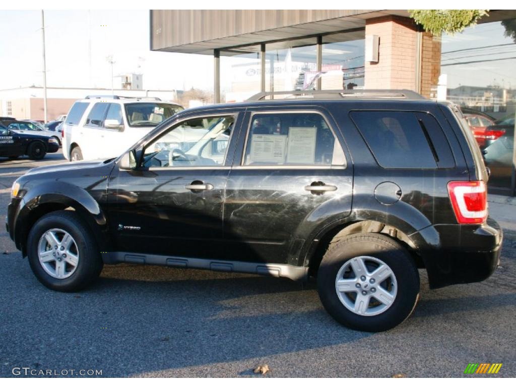 2009 Escape Hybrid 4WD - Black / Stone photo #8