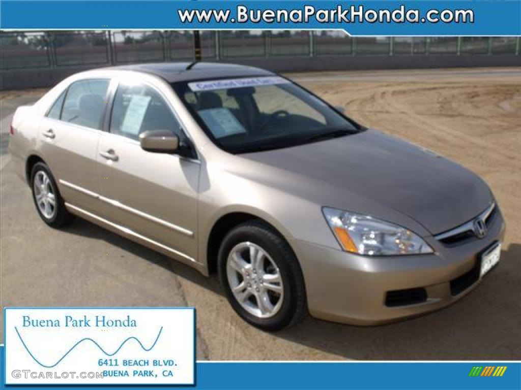 2007 Accord EX Sedan - Desert Mist Metallic / Ivory photo #1