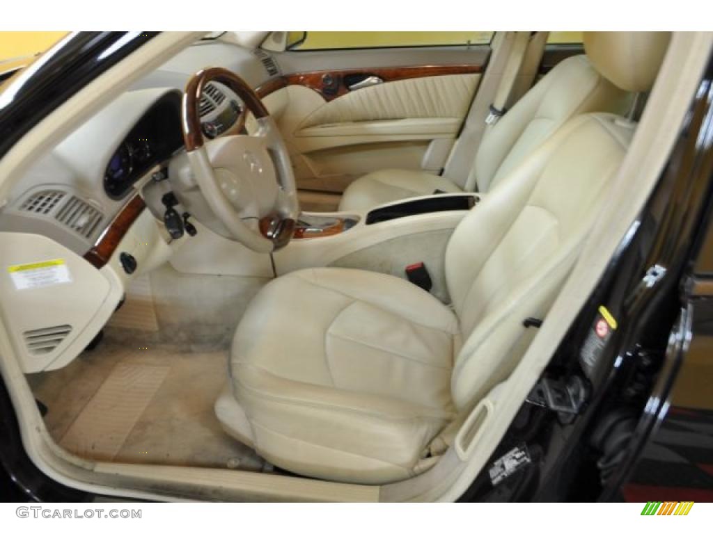 Stone Interior 2005 Mercedes-Benz E 500 4Matic Sedan Photo #41413023