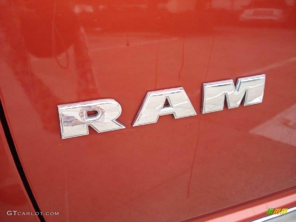 2008 Ram 1500 Big Horn Edition Quad Cab - Sunburst Orange Pearl / Khaki photo #31