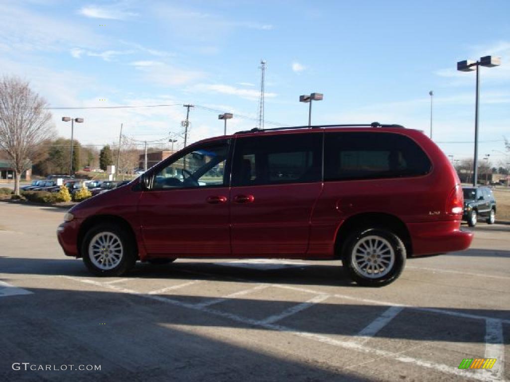 1999 Town & Country LX - Candy Apple Red Metallic / Camel photo #5