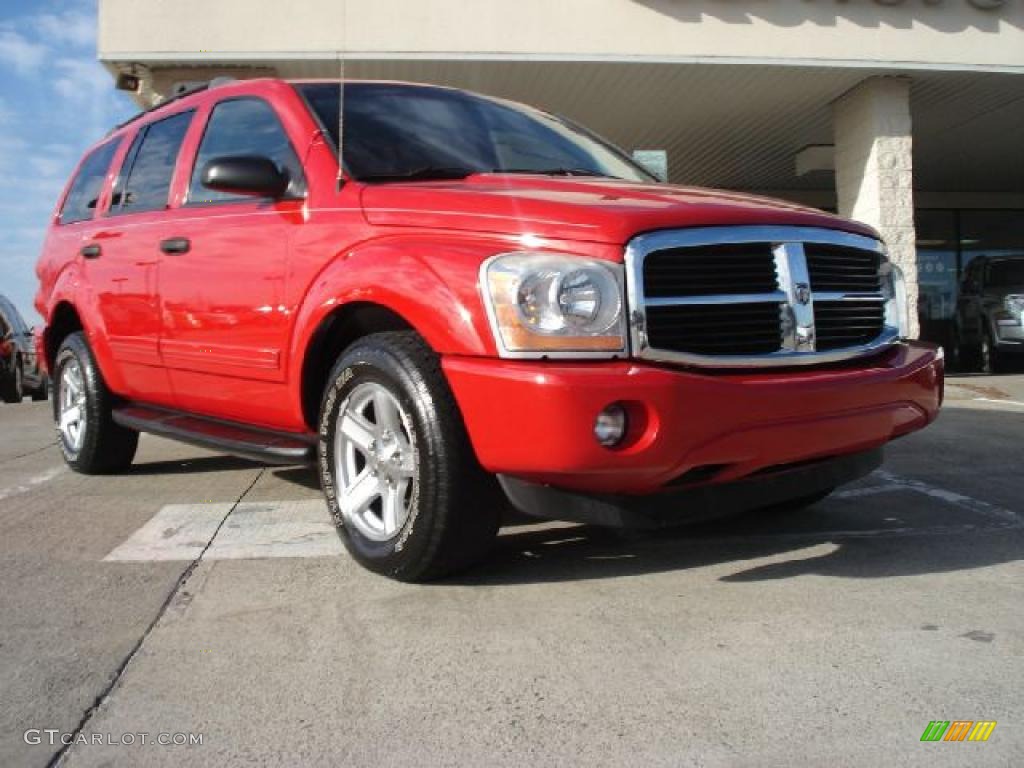 2005 Durango SLT - Flame Red / Khaki photo #1