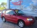 2006 Garnet Red Pearl Subaru Forester 2.5 X  photo #2