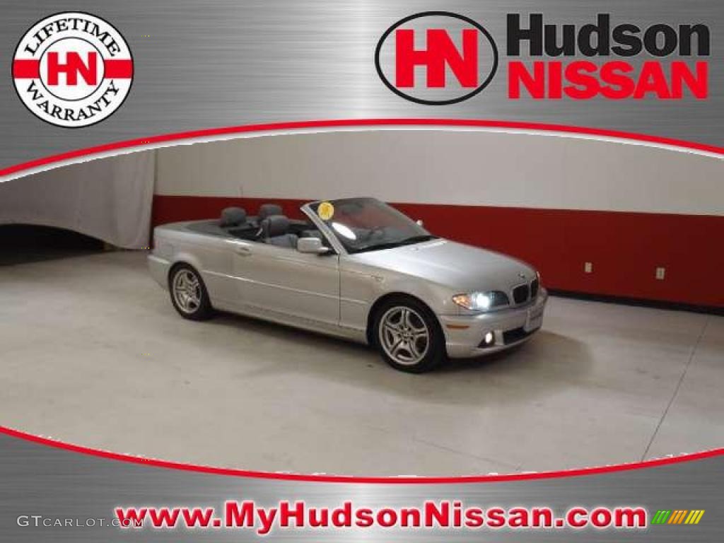 2004 3 Series 325i Convertible - Titanium Silver Metallic / Grey photo #1