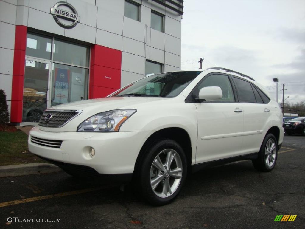 2008 RX 400h Hybrid - Crystal White / Ivory photo #1