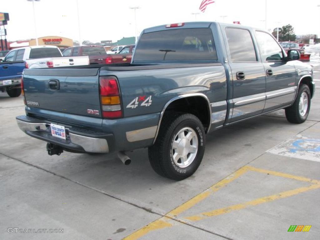 2006 Sierra 1500 SLT Crew Cab 4x4 - Stealth Gray Metallic / Pewter photo #3