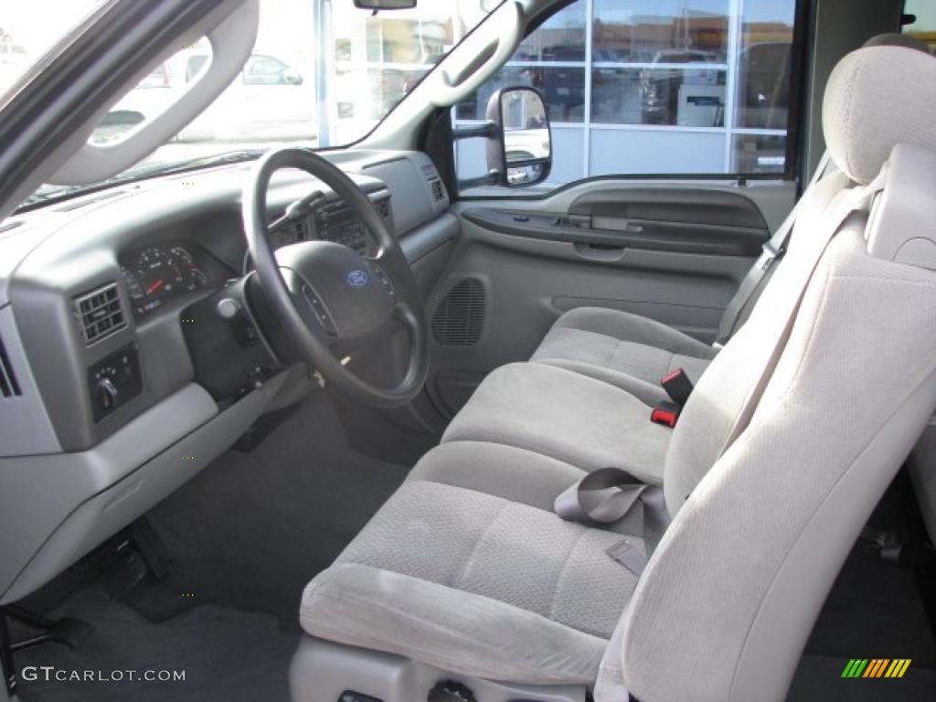 Medium Flint Interior 2004 Ford F350 Super Duty XLT SuperCab 4x4 Photo #41425499