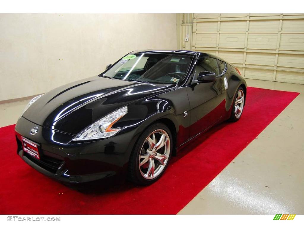 2010 370Z Sport Coupe - Magnetic Black / Gray Leather photo #3