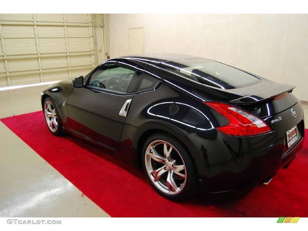 2010 370Z Sport Coupe - Magnetic Black / Gray Leather photo #4