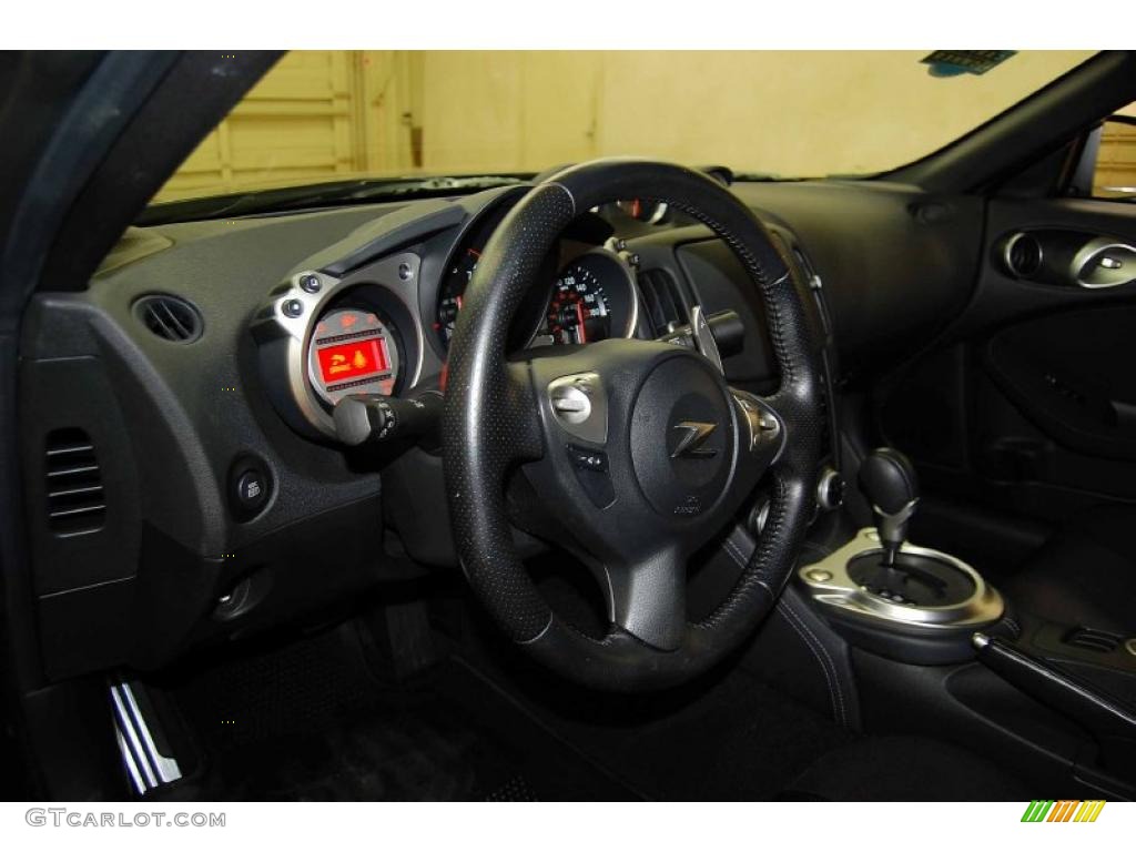 2010 370Z Sport Coupe - Magnetic Black / Gray Leather photo #11
