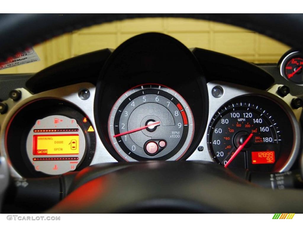 2010 370Z Sport Coupe - Magnetic Black / Gray Leather photo #21