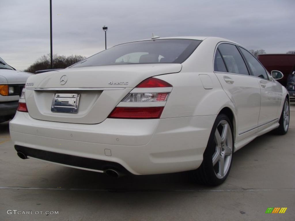 2009 S 550 4Matic Sedan - designo Mystic White / Oyster photo #4