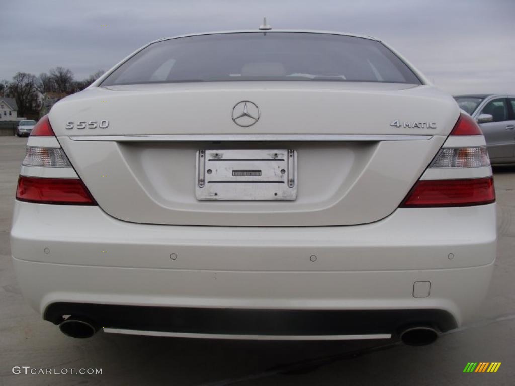 2009 S 550 4Matic Sedan - designo Mystic White / Oyster photo #5