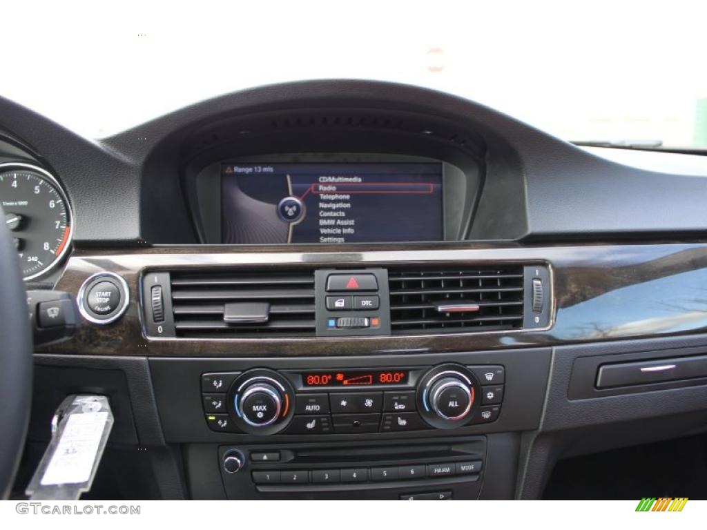 2010 3 Series 335i xDrive Coupe - Jet Black / Coral Red/Black Dakota Leather photo #28