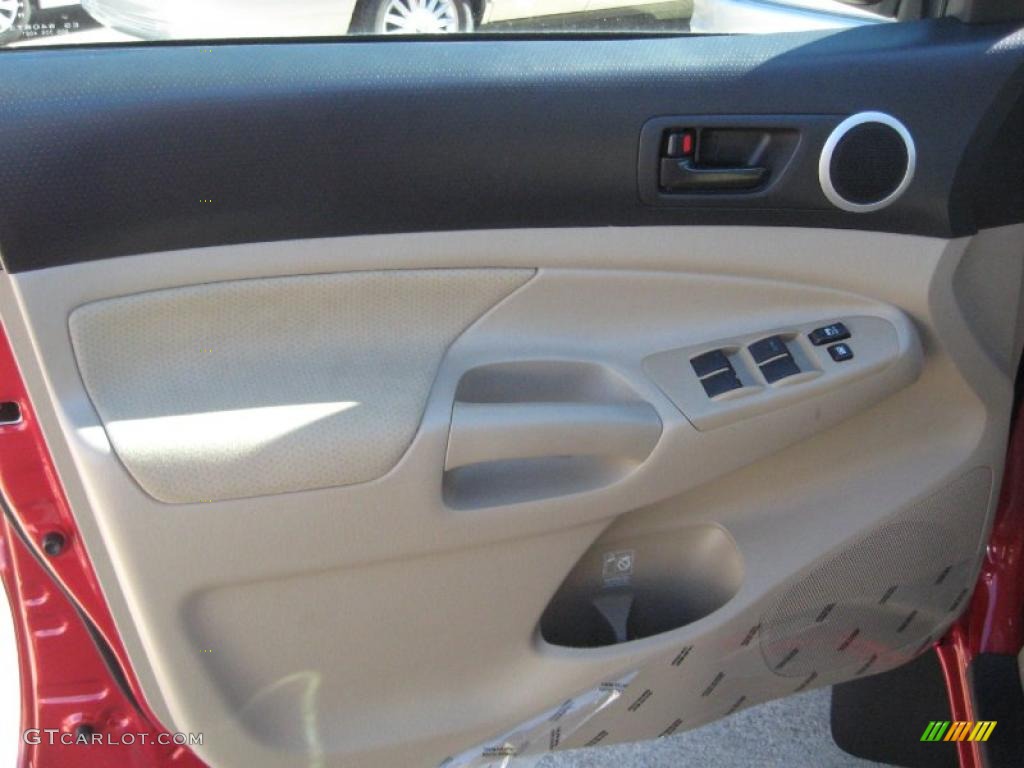 2011 Toyota Tacoma V6 Double Cab 4x4 Sand Beige Door Panel Photo #41428719