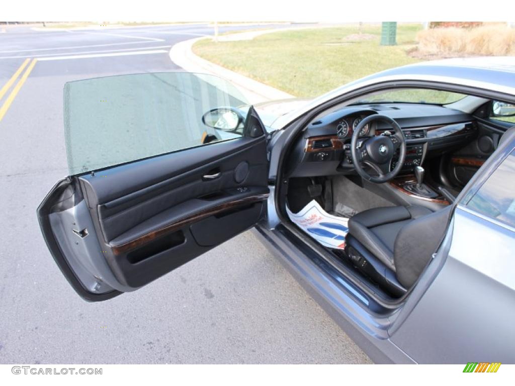 2008 3 Series 335i Coupe - Space Grey Metallic / Black photo #13