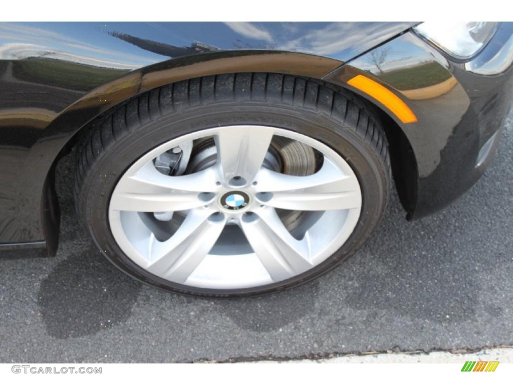 2008 3 Series 335xi Coupe - Jet Black / Oyster photo #9