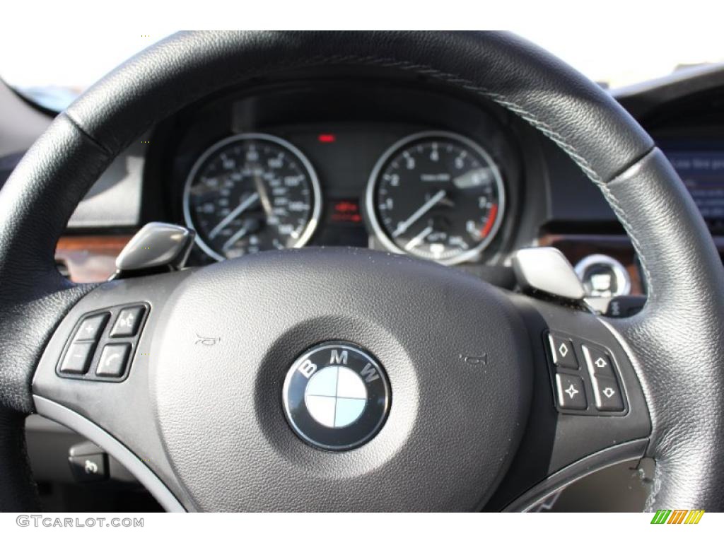 2008 3 Series 335xi Coupe - Jet Black / Oyster photo #22