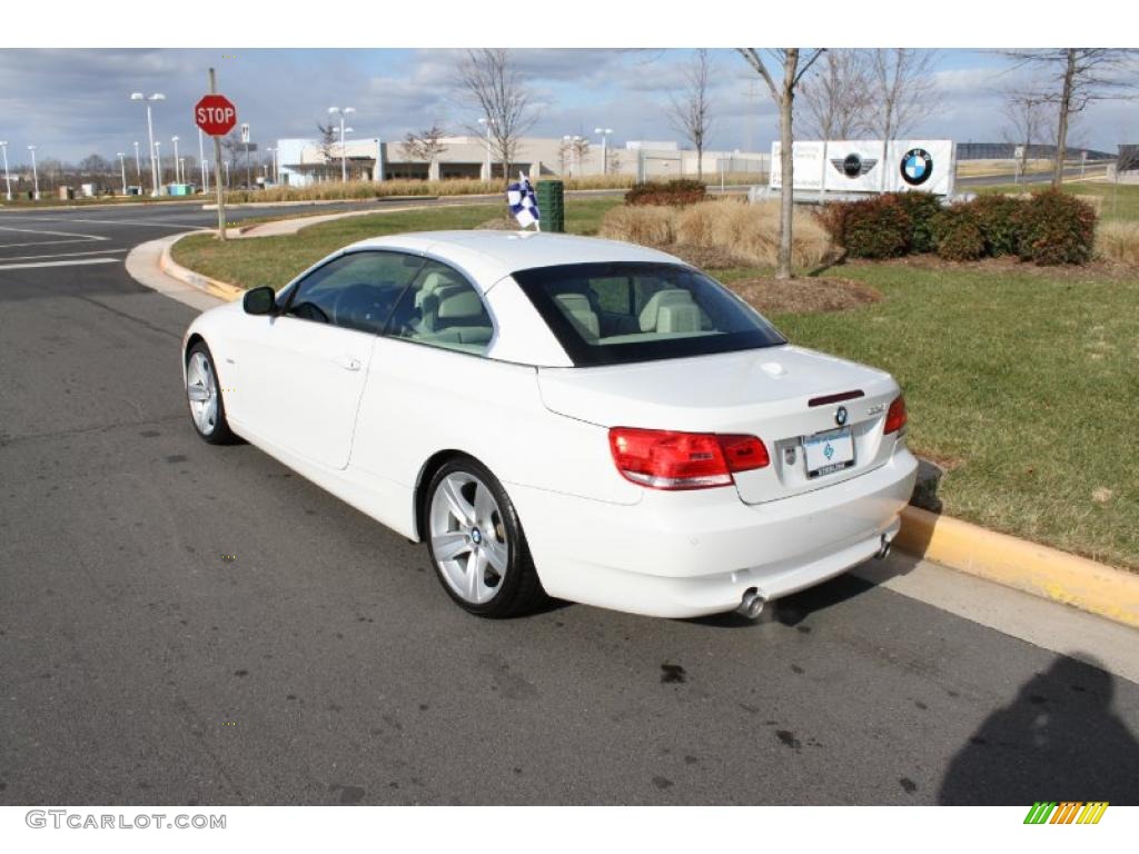 2010 3 Series 335i Convertible - Alpine White / Beige photo #4