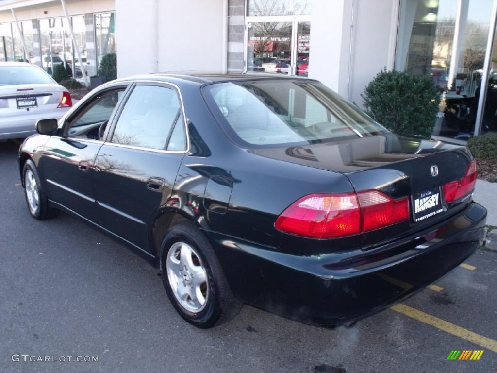 2000 Accord EX V6 Sedan - Dark Emerald Pearl / Quartz photo #3