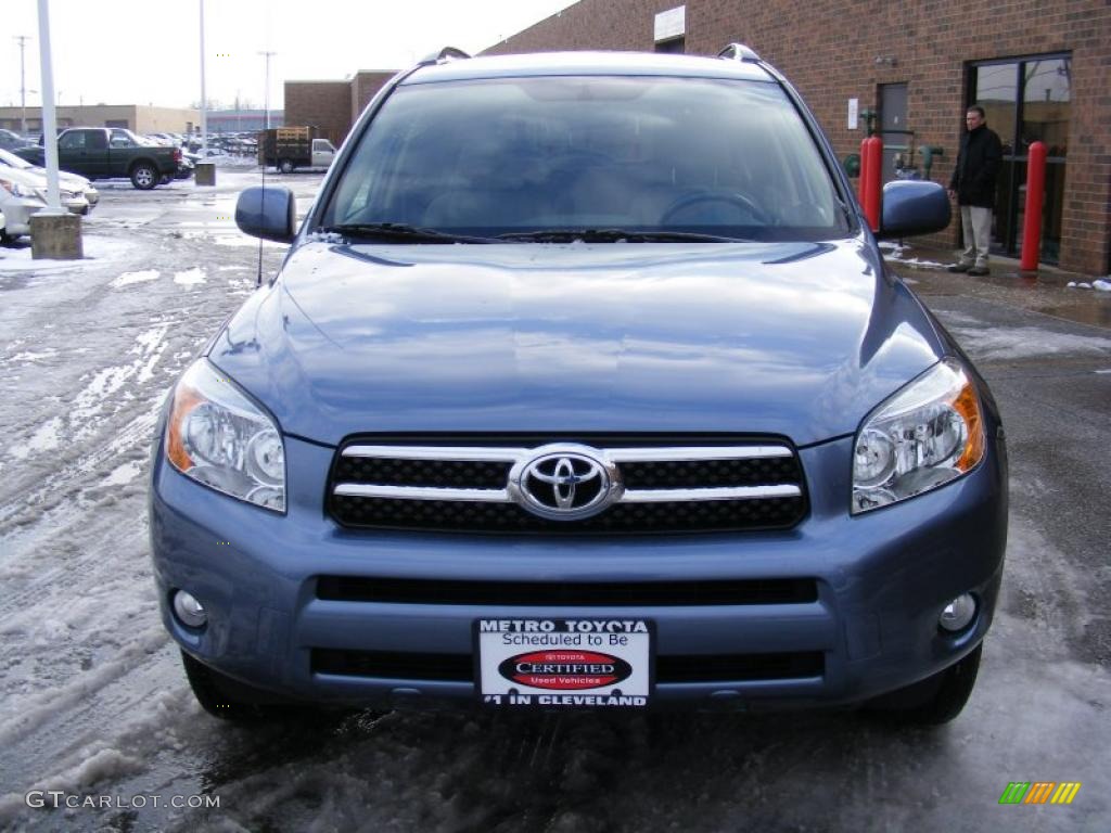 2008 RAV4 Limited 4WD - Pacific Blue Metallic / Taupe photo #8