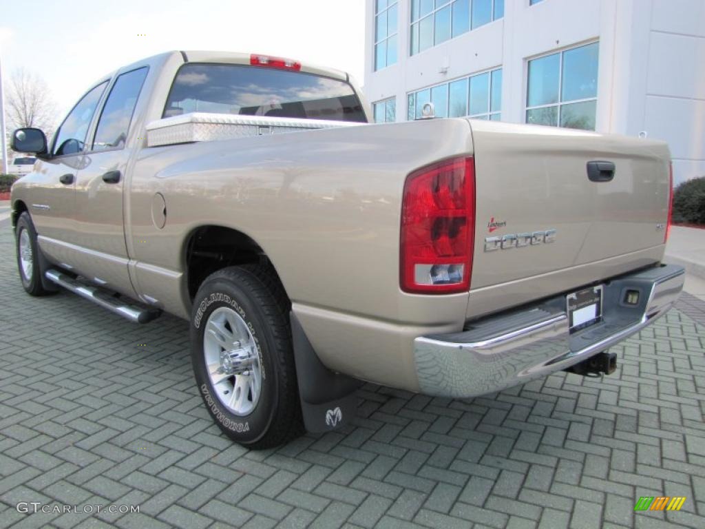 2003 Ram 1500 SLT Quad Cab - Light Almond Pearl / Dark Slate Gray photo #3